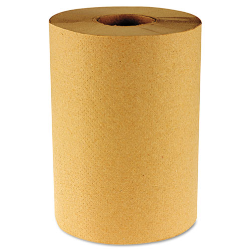 Hardwound Paper Towels, Nonperforated 1-Ply Natural, 800 Ft, 6 Rolls/carton