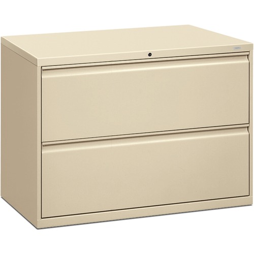 800 Series Two-Drawer Lateral File, 42w X 19-1/4d X 28-3/8h, Putty