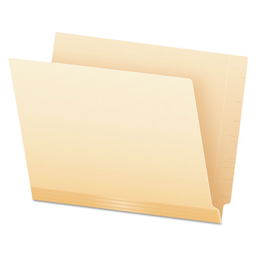 Laminate Spine Shelf File Folder, Straight Tab, 14 Pt Manila, Letter, 50/box