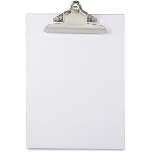 Recycled Plastic Clipboard With Ruler Edge, 1" Clip Cap, 8 1/2 X 12 Sheet, Clear