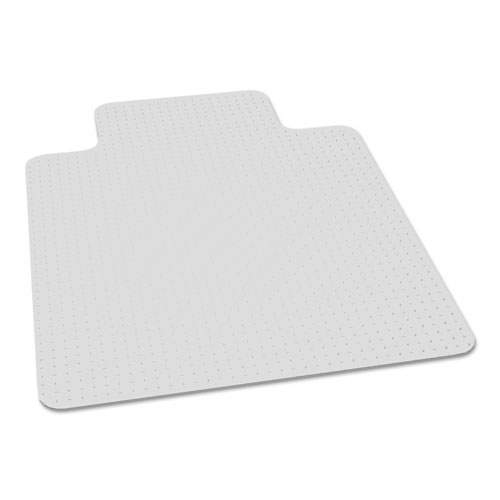 7220016568994, BIOBASED CHAIR MAT FOR HIGH PILE CARPET, 45X53, 20X12 LIP, CLEAR