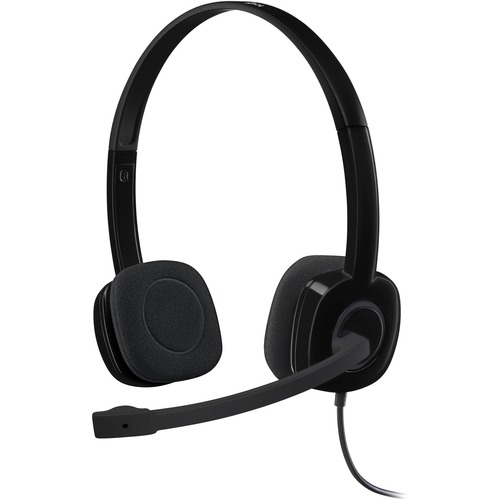 H151 Binaural Over-The-Head Stereo Headset, Black