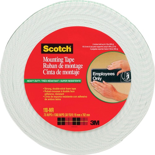 Foam Mounting Tape, 3/4" Wide X 1368" Long