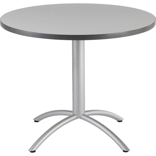 Cafeworks Table, 36 Dia X 30h, Gray/silver