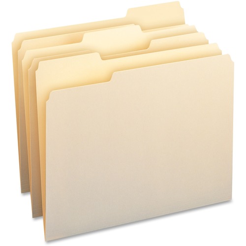 File Folders, 11pt, 1/3Cut, 9-1/2"x11", WTS/CLS, 50/BX, MLA