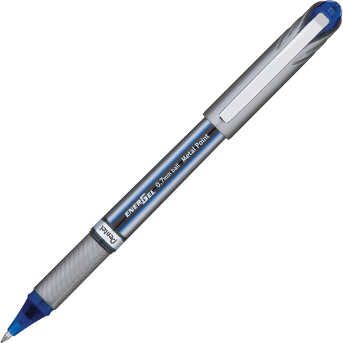 Energel Nv Liquid Gel Pen, .7mm, Blue Barrel, Blue Ink, Dozen