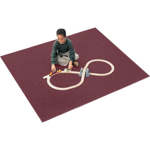 Mt. St. Helen Rug,Anti-Static,30oz,6'x9',Oval,Cranberry