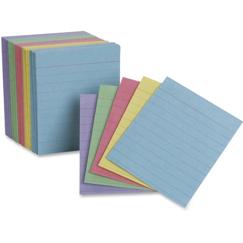 Mini Index Cards, 3"x5", 200/PK, Assorted