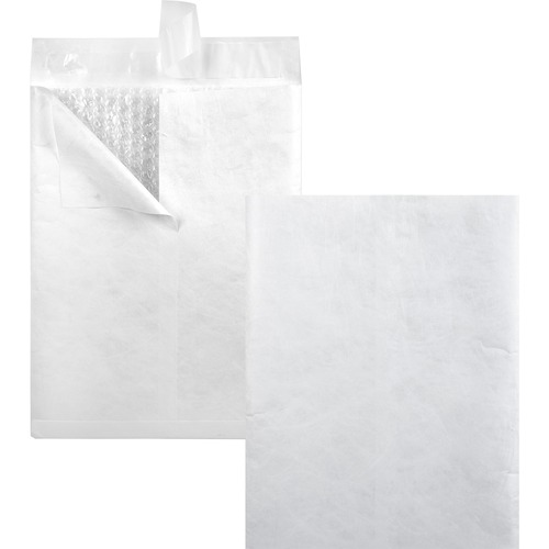 Dupont Tyvek Air Bubble Mailer, Self Seal, 9 X 12, White, 25/box