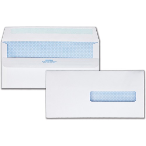 SECURITY TINTED INSURANCE CLAIM FORM ENVELOPE, COMMERCIAL FLAP, REDI-SEAL CLOSURE, 4.5 X 9.5, WHITE, 500/BOX