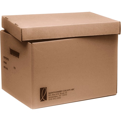 8115014554036 SKILCRAFT FILE STORAGE BOX, LETTER FILES, 12" X 15" X 10", KRAFT, 25/BUNDLE