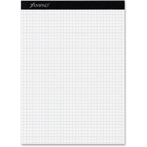 Quadrille Double Sheets Pad, 8 1/2 X 11 3/4, White, 100 Sheets