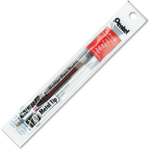 Refill For Pentel Energel Retractable Liquid Gel Pens, Bold, Red Ink