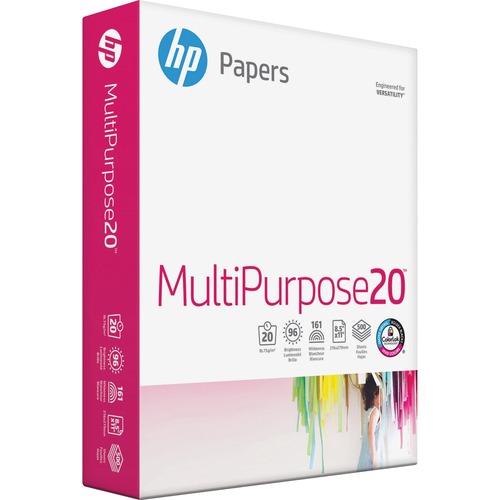 MULTIPURPOSE20 PAPER, 96 BRIGHT, 20LB, 8-1/2 X 14, WHITE, 500 SHEETS/REAM