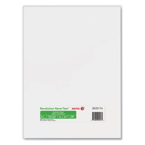 Revolution Nevertear, 98 Bright, 5 Mil, 11" X 17", White, 100/pack