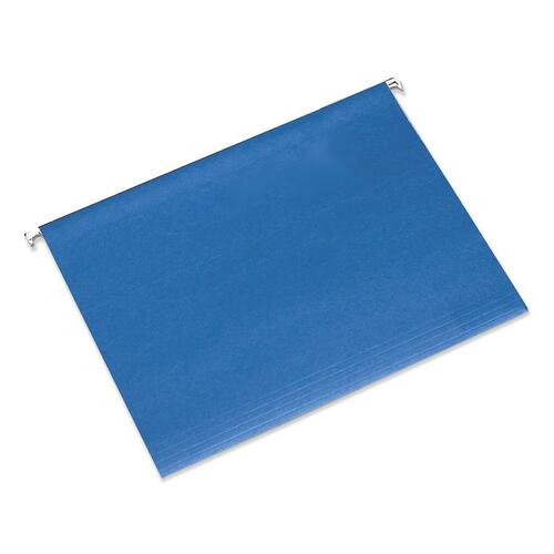 7530013649499, HANGING FILE FOLDER, LETTER SIZE, 1/5 CUT TOP TABS, BLUE, 25/BOX