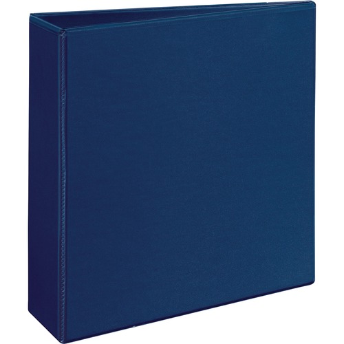 View Binder,EZ-Turn Ring,w/ Four Pockets,3" Cap.,Blue