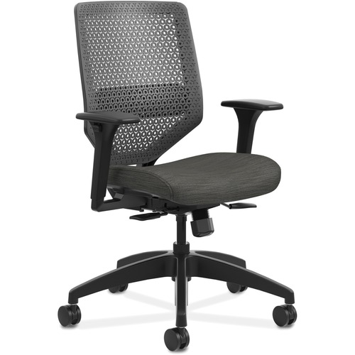 Solve Series Reactiv Back Task Chair, Ink/charcoal