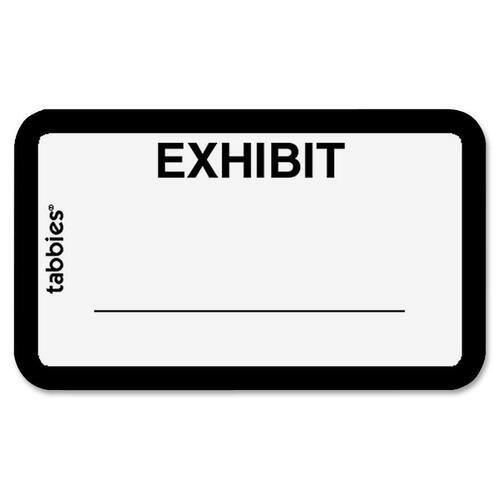 Legal Exhibit Labels, "Exhibit",1-5/8"x1", 252/PK,White