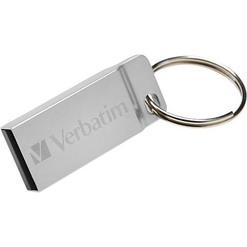 USB Flash Drive, Seamless Metal Case, 16GB, Silver