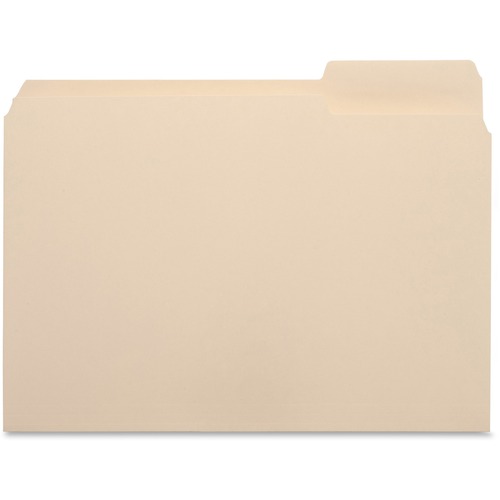 Business Source  File Folder,1/3 Cut Right Tab,1-Ply,3/4" Exp.,Ltr,100/BX,MLA
