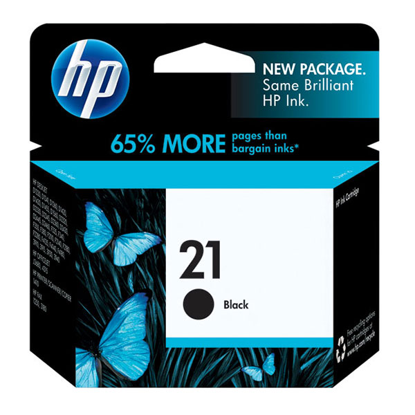 Hewlett-Packard  HP 21 Ink Cartridge, 190 Page Yield, Black