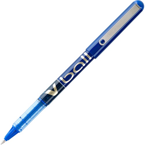 Vball Liquid Ink Roller Ball Stick Pen, Blue Ink, .7mm, Dozen