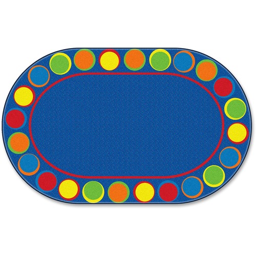 Sitting Spots Seating Rug, Oval, 10'9x13'2, Multi