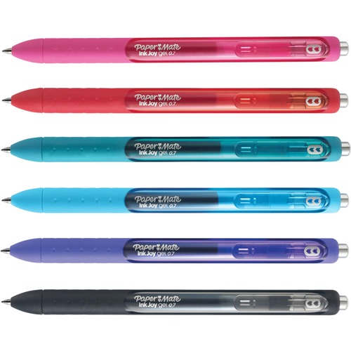 Inkjoy Gel Retractable Pen, 0.7 Mm, Assorted, 6/pack