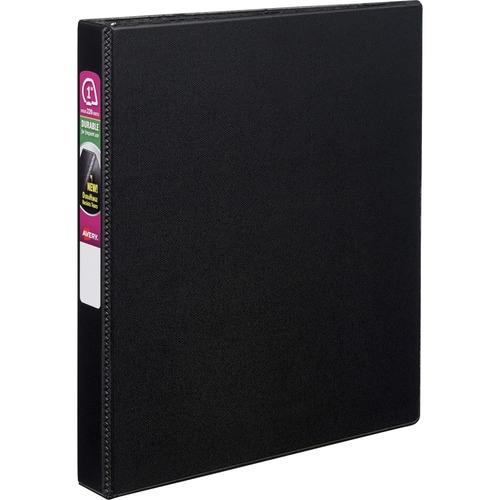 Durable Binder With Slant Rings, 11 X 8 1/2, 1", Black