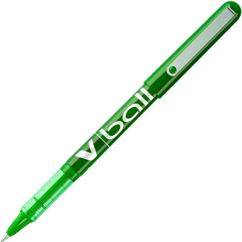 V-Ball Liquid Ink Roller Pen, Extra Fine, Green Barrel/Ink