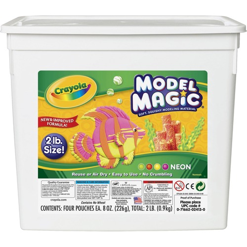 Model Magic Modeling Compound, 8 Oz Each/neon, 2 Lbs.