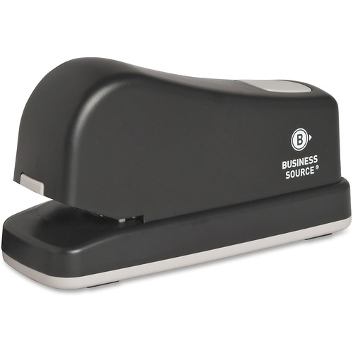 Stapler, Electric, Full Strip, 20-Sht Cap, Dark Gray