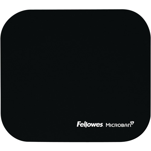 Mouse Pad W/microban, Nonskid Base, 9 X 8, Black