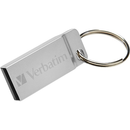 USB Flash Drive, Seamless Metal Case, 32GB, Silver