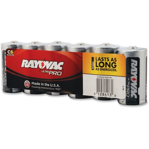 Ultra Pro Alkaline Batteries, C, 6/pack