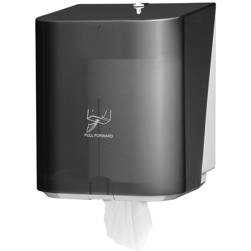 In-Sight Sr. Center-Pull Dispenser, 10 13/20w X 10d X 12 1/2h, Smoke/gray