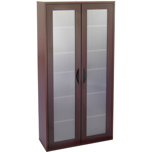 Apres Tall Two-Door Cabinet, 29-3/4w X 11-3/4d X 59-1/2h, Mahogany