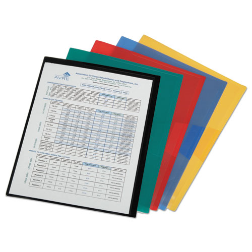 7520016618834, POLY PROJECT FILE JACKET, 11.75 X 9.25, ASSORTED, 5/PK