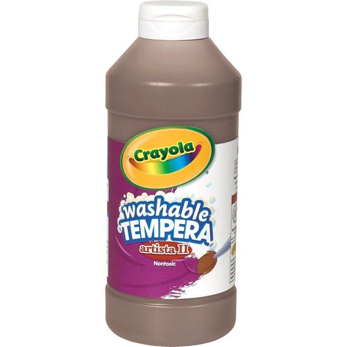 Artista Ii Washable Tempera Paint, Brown, 16 Oz