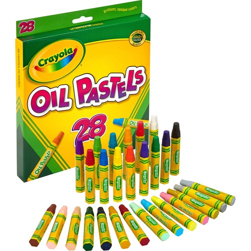 Oil Pastels, 28/ST, Opaque/Ast