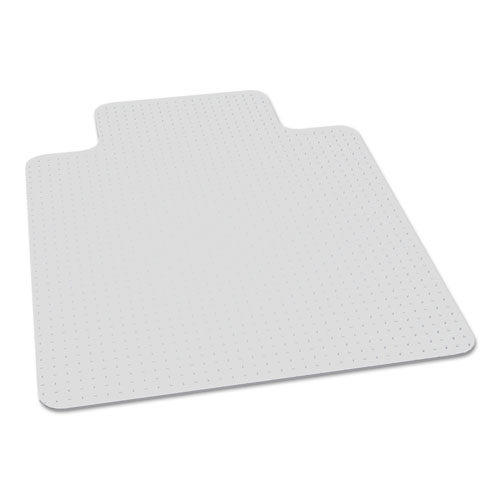 7220016568317, BIOBASED CHAIR MAT FOR HIGH PILE CARPET, 46X60, 25X12 LIP, CLEAR