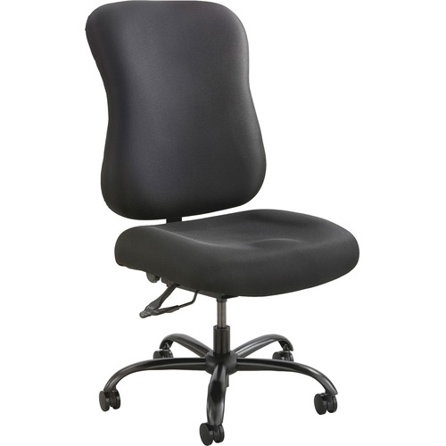 Optimus High Back Big & Tall Chair, 400-Lb. Capacity, Black Fabric
