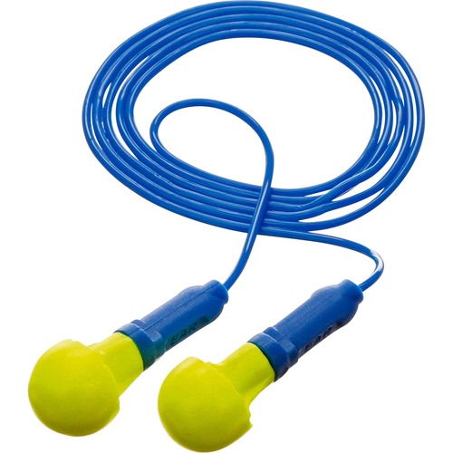 EAR Push-Ins Corded Plugs, 10/BX, Yellow