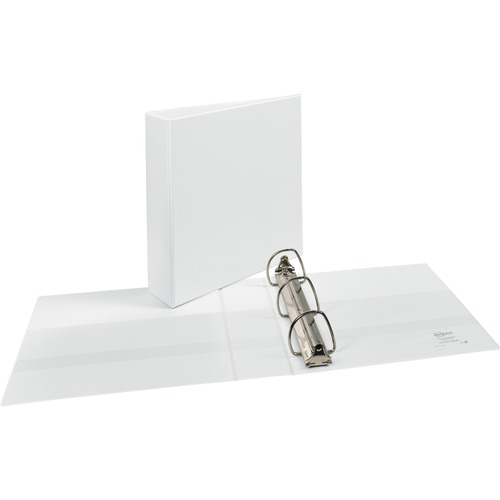 DURABLE VIEW BINDER WITH DURAHINGE AND EZD RINGS, 3 RINGS, 2" CAPACITY, 11 X 8.5, WHITE, (9501)