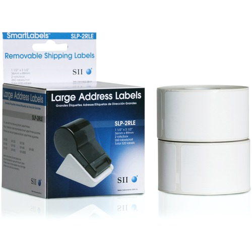 Self-Adhesive Large Address Labels, 1-1/2 X 3-1/2, White, 520/box
