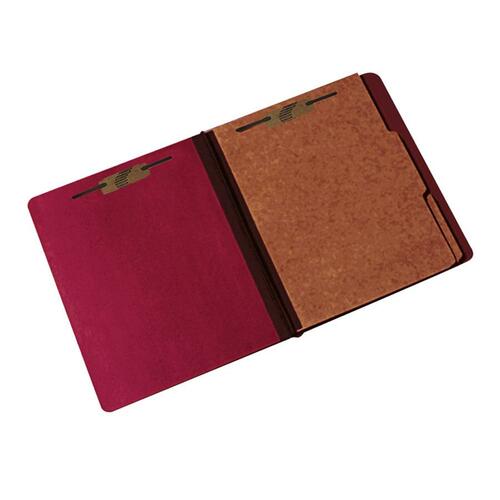 7530009908884, HEAVY-DUTY CLASSIFICATION FOLDER, 1" CAP. PRONGS, EARTH RED