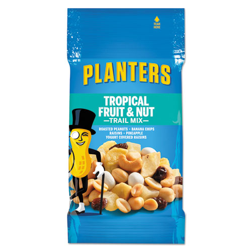 TRAIL MIX, TROPICAL FRUIT AND NUT, 2 OZ BAG, 72/CARTON