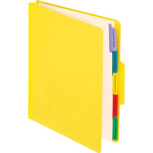 Personnel Folders, 1/3 Cut Top Tab, Letter, Yellow