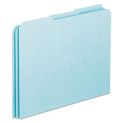 Top Tab File Guides, Blank, 1/3 Tab, 25 Point Pressboard, Letter, 100/box